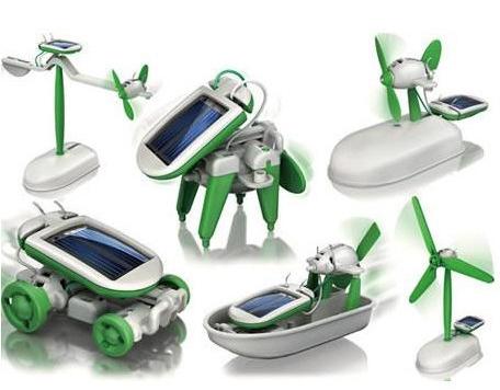 New Toys DIY 6 IN 1 Solar Powered Diy Robotic Kit - Educational   Electric Car Boys Gift  Toy for Kids