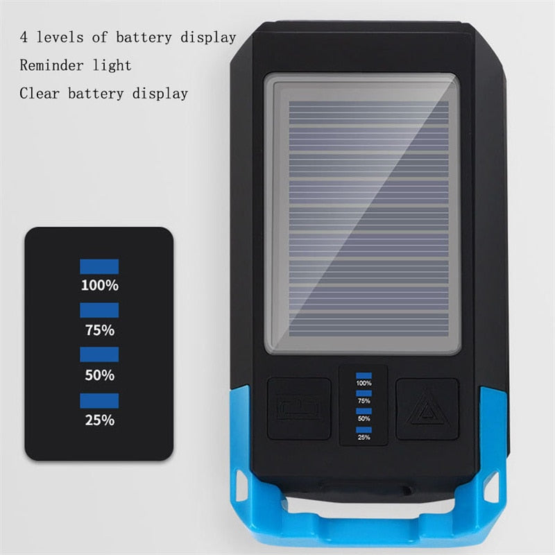 3 IN 1 LED Bike Light Front - USB Rechargeable Solar Horn Phone Holder Cycling Lamp Flashlight For Bicycle Light Lantern