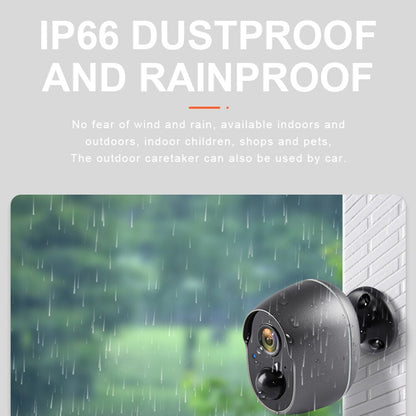 REHENTINT  OG06T Solar Camera - Tuya Wire Free 6000mAh Rechargeable Battery Wireless WiFi Buzzer Siren Solar Camera Outdoor IP66 135° Wide Angle Infrared Camera