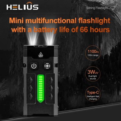 Helius EV20 UV Lamp Every Day Carry EDC Flashlight