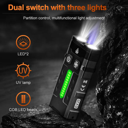 Helius EV20 UV Lamp Every Day Carry EDC Flashlight