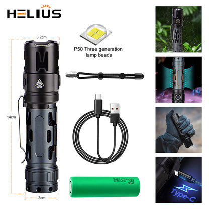 Helius A70 2000 Lumens Tactical Flashlight