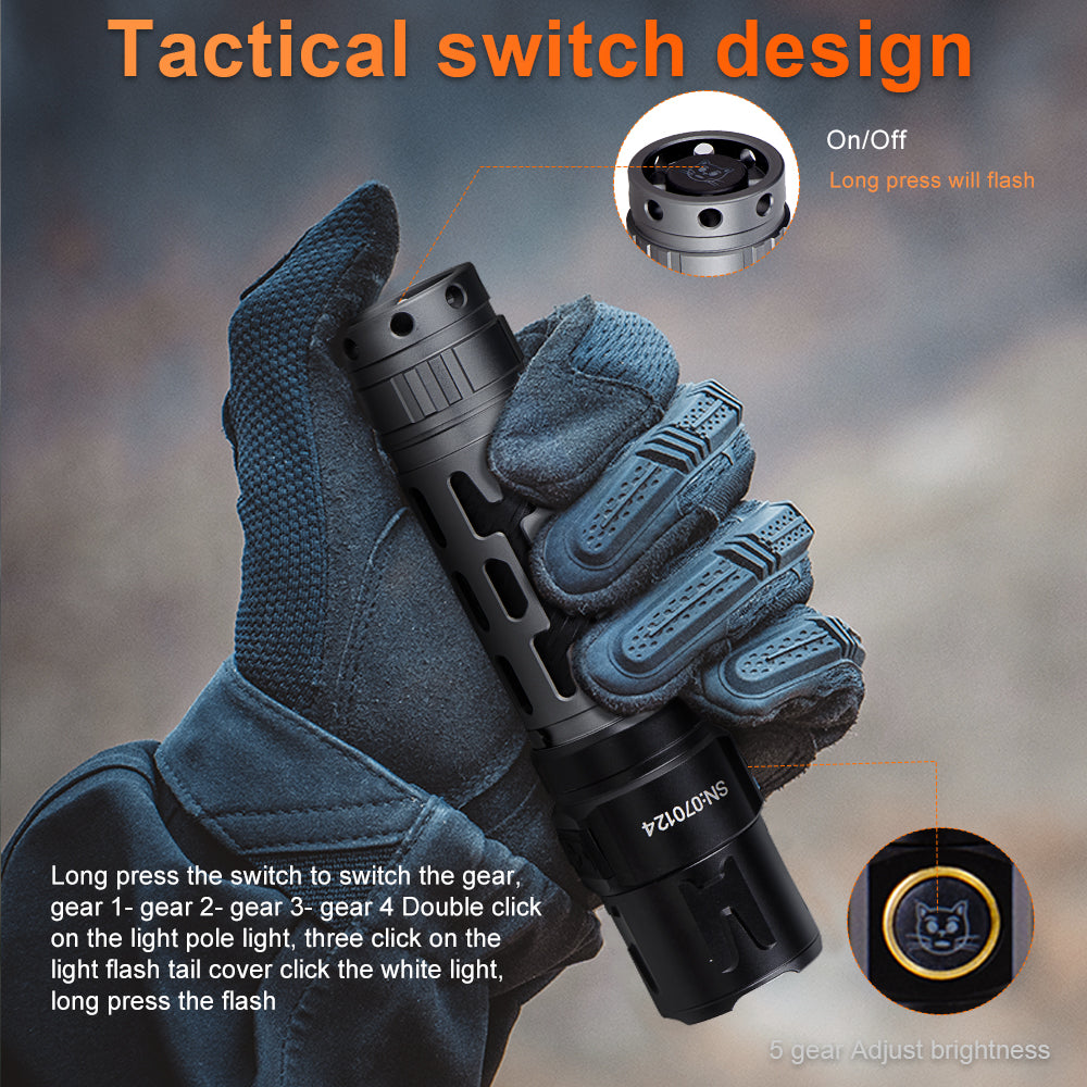 Helius A70 2000 Lumens Tactical Flashlight