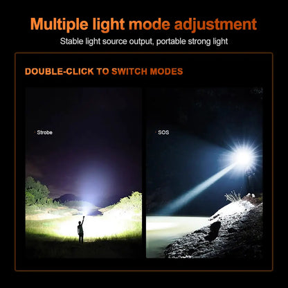 Helius C5 60W White Laser Zoomable Flashlight