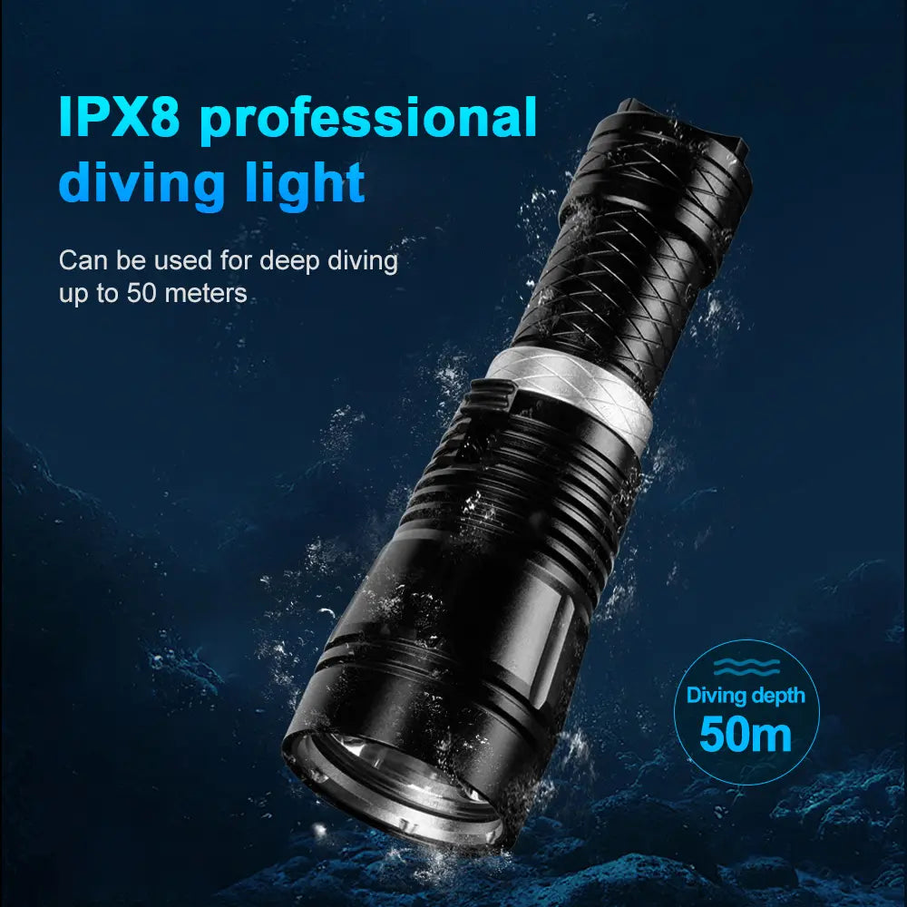 Helius 8571 T6 LED 800 Lumens Scuba Diving Light