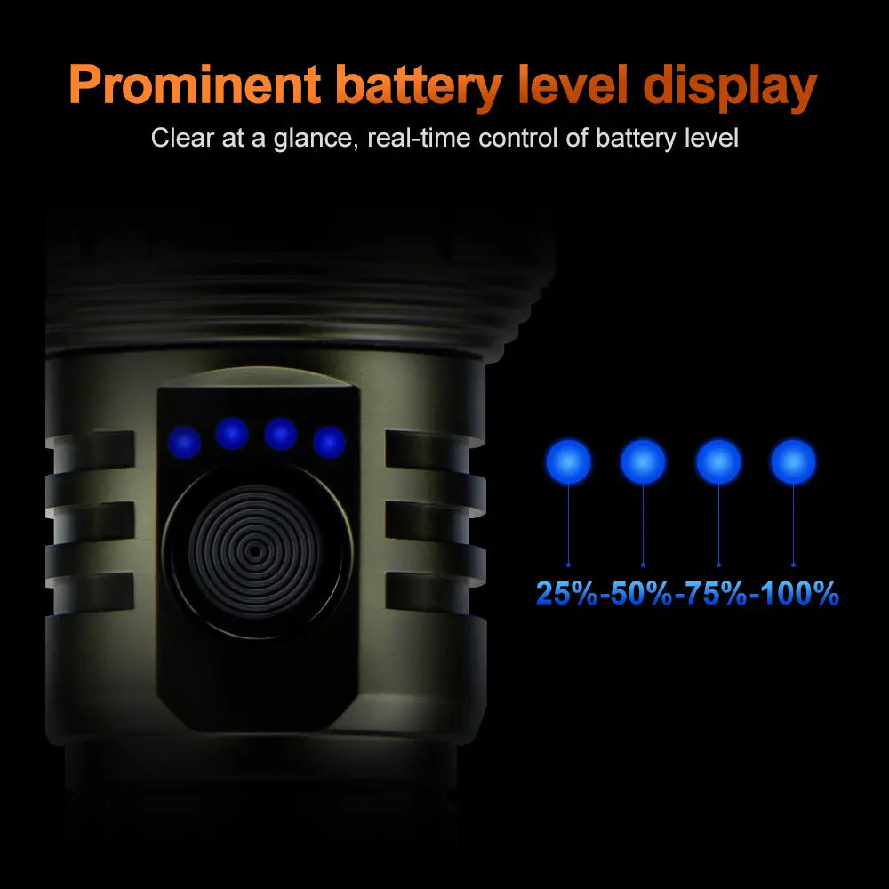 Helius F969 High Power White Laser Zoomable Flashlight