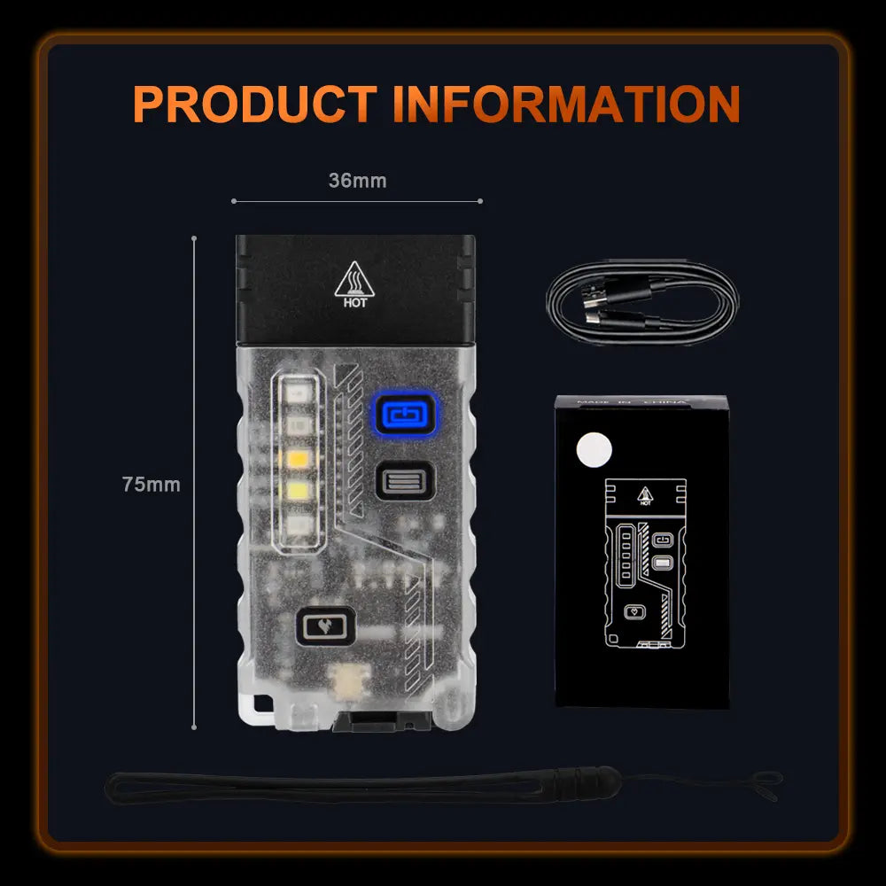 Helius P8 1000 Lumens EDC Lighter Flashlight