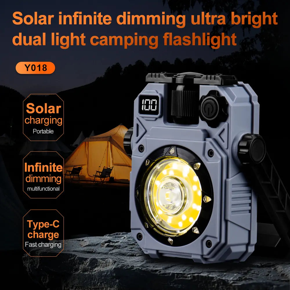 Helius Y018 Multifunctional Solar Powered Camping Light