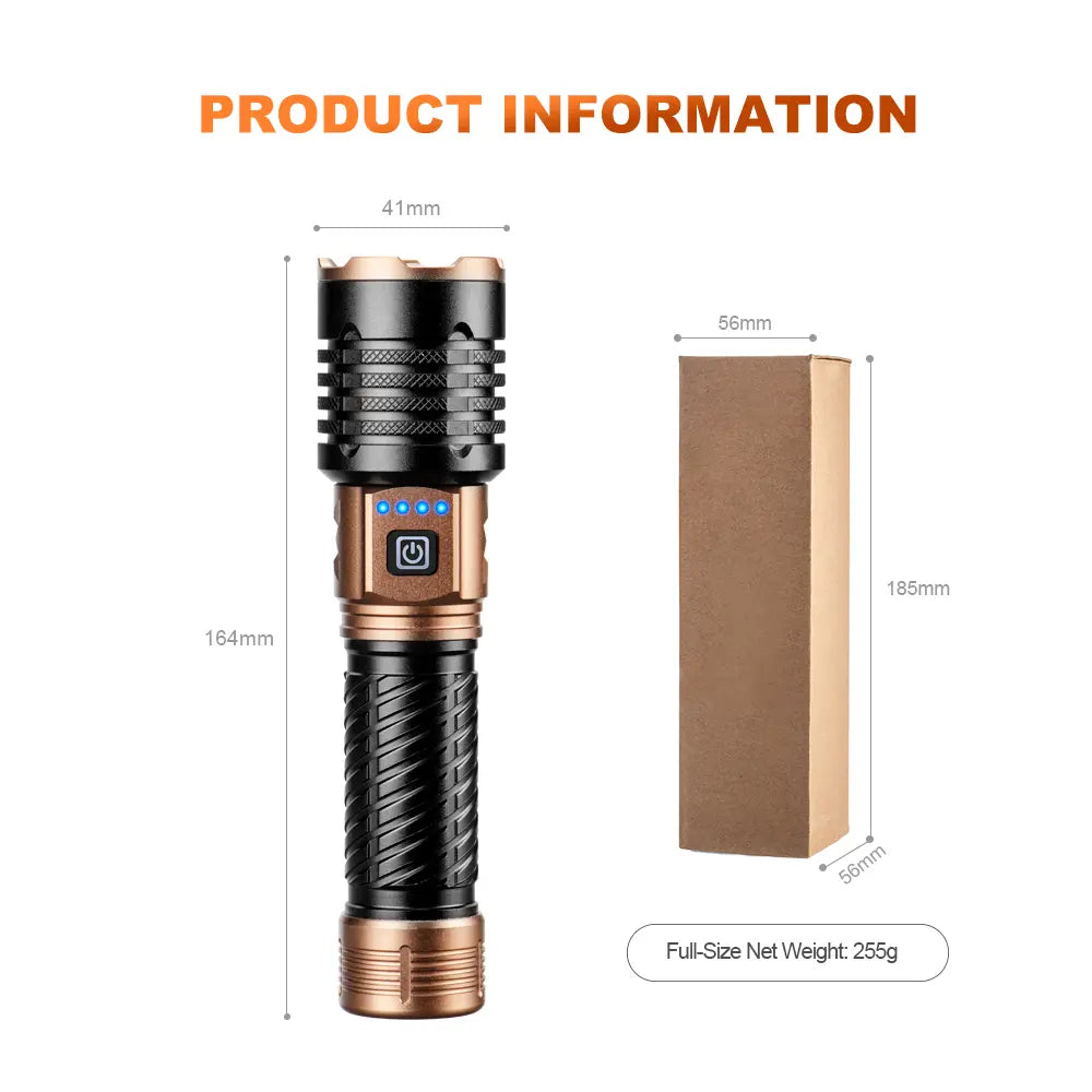 Helius TY-1088 Zoomable Rechargeable Flashlight