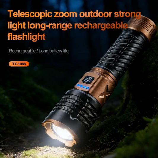 Helius TY-1088 Zoomable Rechargeable Flashlight