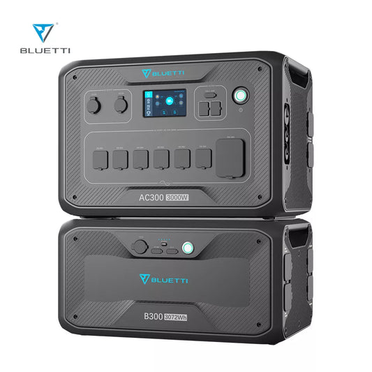 Bluetti AC300 and B300 3000W Solar Power Station - With Expandable LiFePO4 Batteries MPPT Super Power for outdoors/Backup power | Best Solar