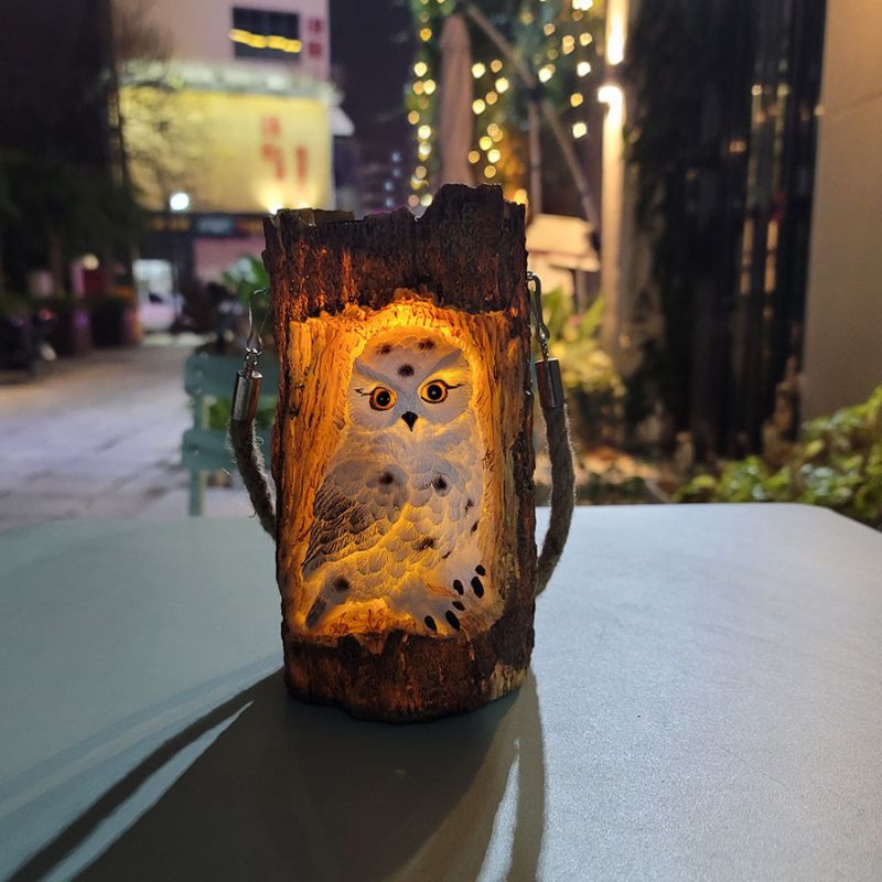 Animaux solaire Souche lumineuse Hibou