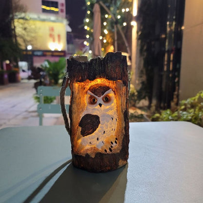 Animaux solaire Souche lumineuse Hibou