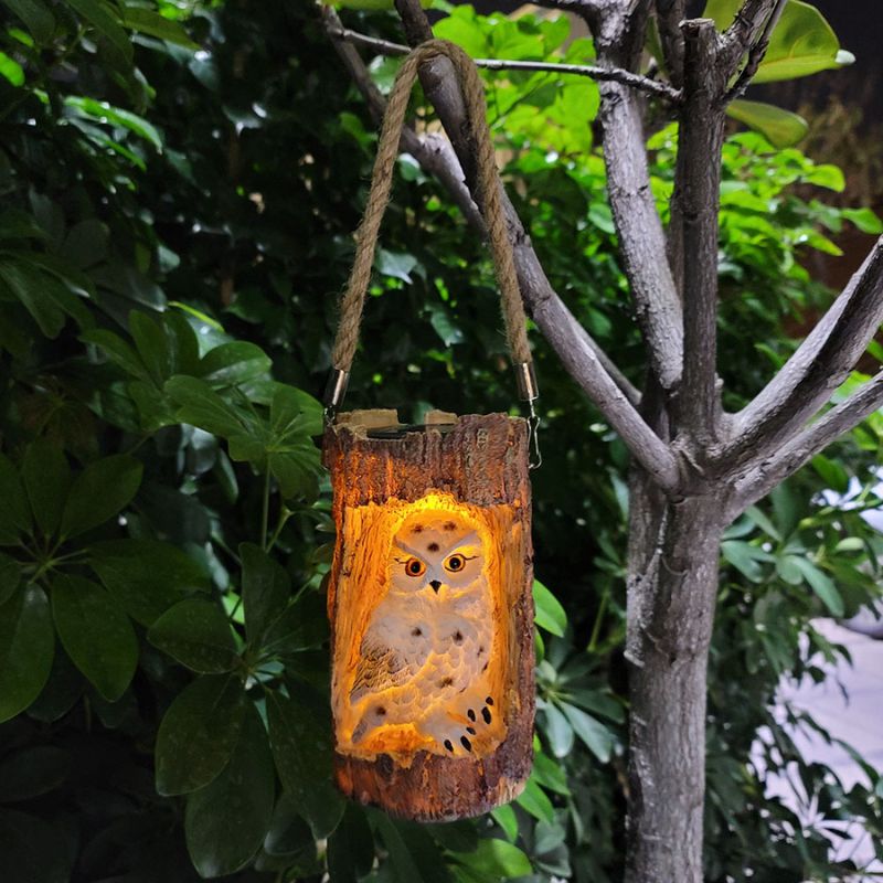Animaux solaire Souche lumineuse Hibou
