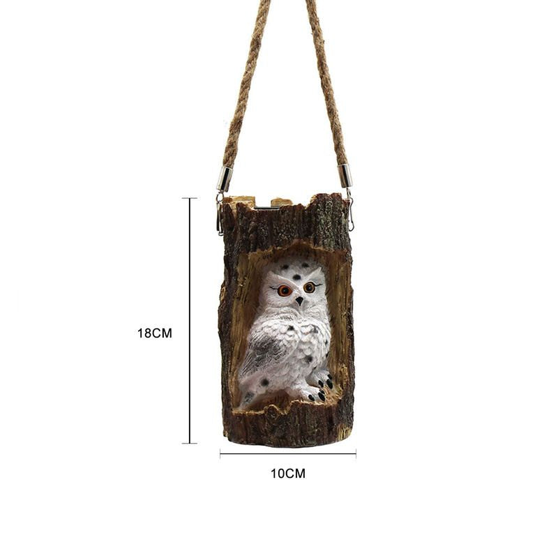 Animaux solaire Souche lumineuse Hibou