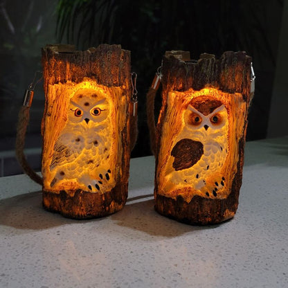Animaux solaire Souche lumineuse Hibou