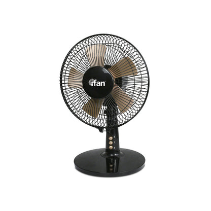iFan 9 Desk Fan – 5 Blades. Turbo Fan. Vortex Airflow. Adjustable Tilt. Oscillation. Energy-saving. 2-Speed. black. IF404