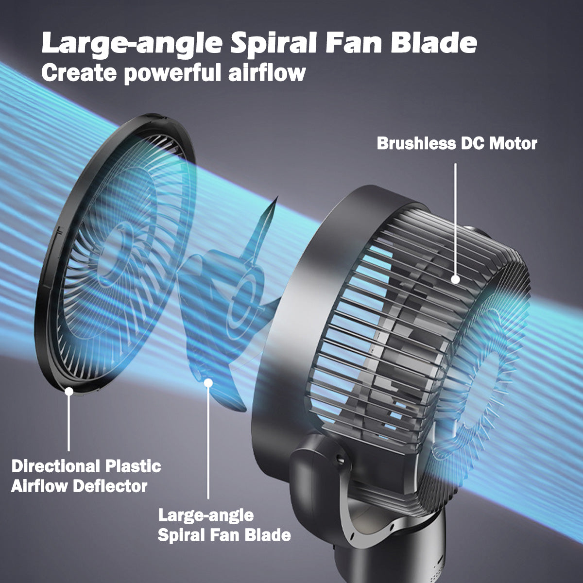 [CLIMATE VOUCHER $400] iFan 9 DC Motor Stand Fan – Remote Control. 180° Tilt. Oscillation. Timer. 3-Adjustable Height. LED Screen. Touch Control. 36-Speed. grey. IF7456