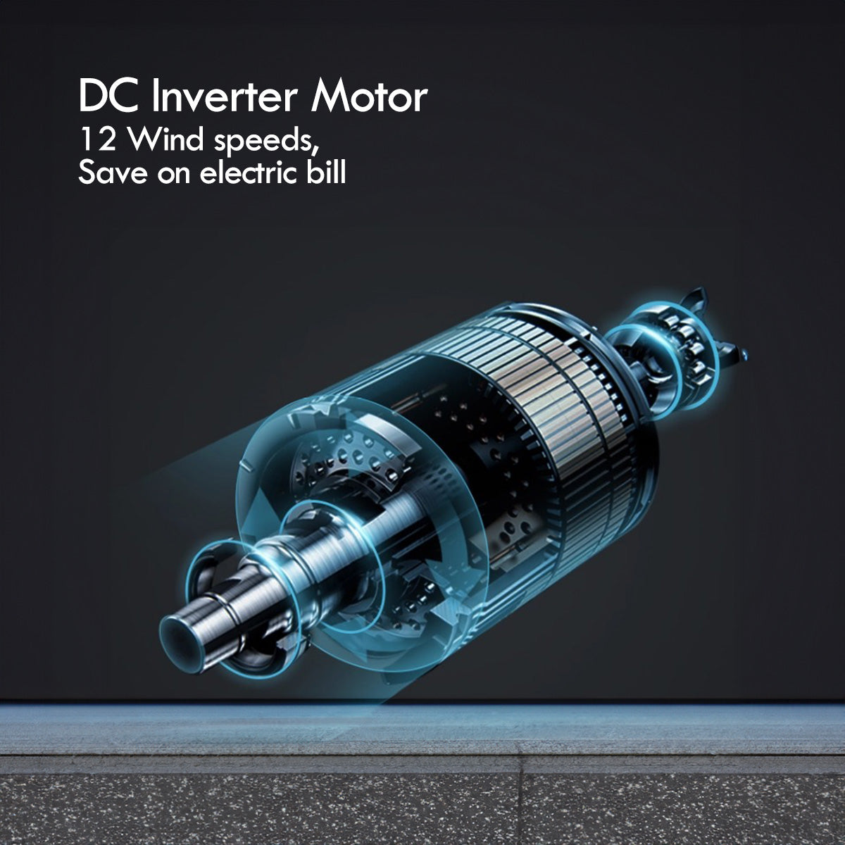 [CLIMATE VOUCHER $400]iFan DC Bladeless Tower Fan – Remote Control. Oscillation. Timer. LED Temp Display. 3 Modes. 12-Speed. white. IF7461