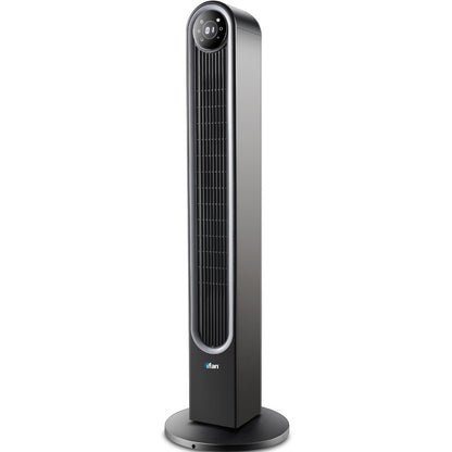 [CLIMATE VOUCHER $400] iFan 42 DC Bladeless Tower Fan – Remote Control. Oscillation. Timer. LED Lamp. Touch-screen. 3 Modes. 24-Speed. black. IF7469