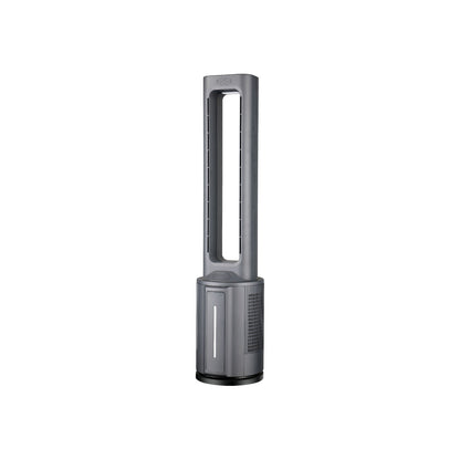 [CLIMATE VOUCHER $400] iFan DC Bladeless Tower Fan -Remote Control. Oscillation. Timer. LED Lamp. grey. IF7477