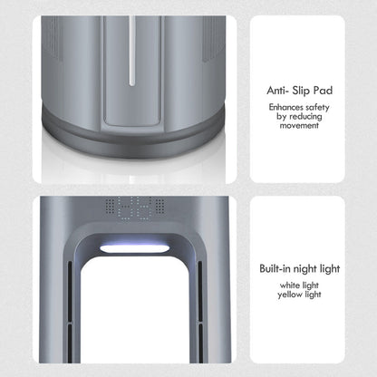 [CLIMATE VOUCHER $400] iFan DC Bladeless Tower Fan -Remote Control. Oscillation. Timer. LED Lamp. grey. IF7477