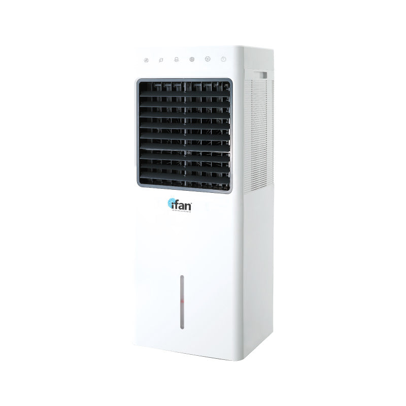 iFan Evaporative Air Cooler – Remote Control. Oscillation. Dust Filter. Ionizer. Mosquito Repellent. 9.3L Water Tank. 3-Speed. white. IF7850