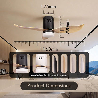 [CLIMATE VOUCHER $400] iFan 46in DC Motor Ceiling Fan | Integrated 3-Colour LED Lights | 6 Speed Selection (IF8346DGGY)