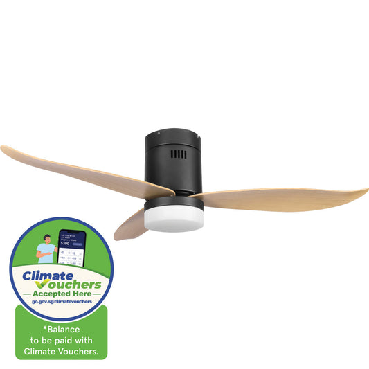 [CLIMATE VOUCHER $400] iFan 46in DC Motor Ceiling Fan | Integrated 3-Colour LED Lights | 6 Speed Selection (IF8346DGWD)