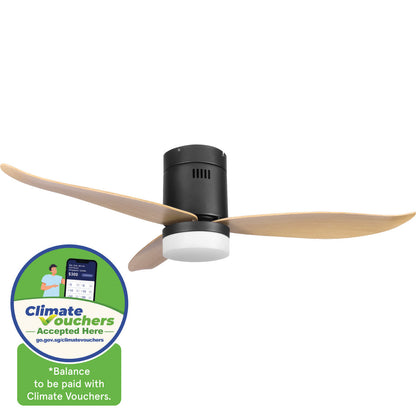 [CLIMATE VOUCHER $400] iFan 46in DC Motor Ceiling Fan | Integrated 3-Colour LED Lights | 6 Speed Selection (IF8346DGWD)