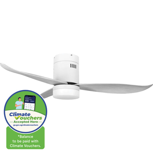 [CLIMATE VOUCHER $400] iFan 46in DC Motor Ceiling Fan | Integrated 3-Colour LED Lights | 6 Speed Selection (IF8346LGGY)