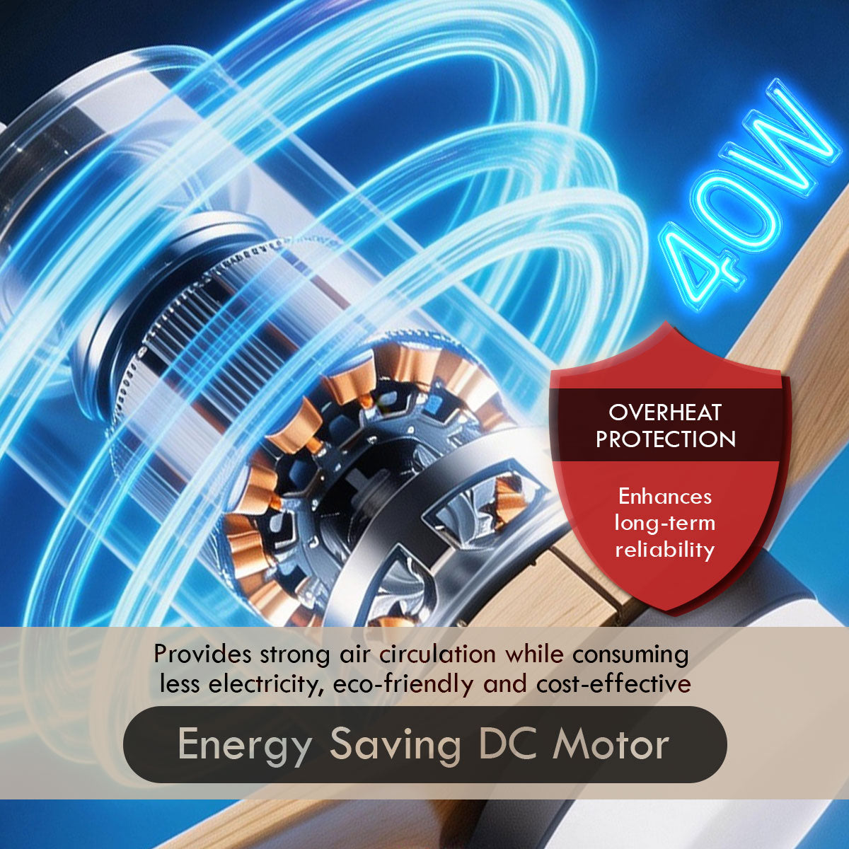 [CLIMATE VOUCHER $400] iFan 52in DC Motor Ceiling Fan | Integrated 3-Colour LED Lights | 6 Speed Selection (IF8352DGGY)