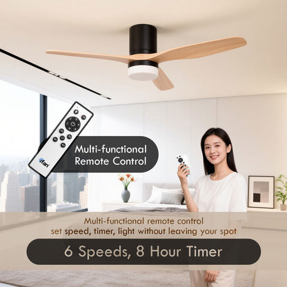 [CLIMATE VOUCHER $400] iFan 52in DC Motor Ceiling Fan | Integrated 3-Colour LED Lights | 6 Speed Selection (IF8352DGGY)