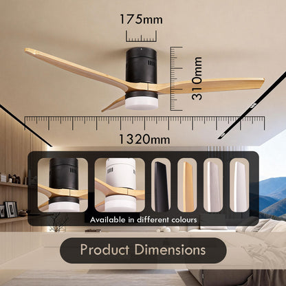 [CLIMATE VOUCHER $400] iFan 52in DC Motor Ceiling Fan | Integrated 3-Colour LED Lights | 6 Speed Selection (IF8352DGWD)