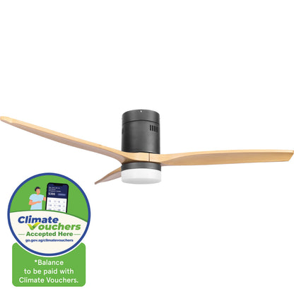 [CLIMATE VOUCHER $400] iFan 52in DC Motor Ceiling Fan | Integrated 3-Colour LED Lights | 6 Speed Selection (IF8352DGWD)