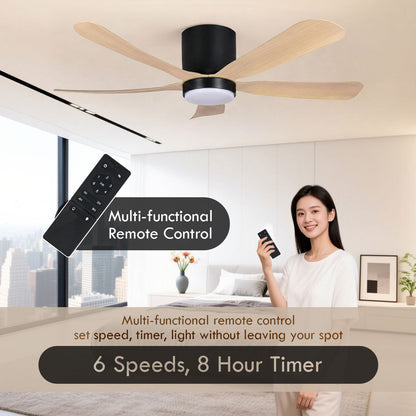 [CLIMATE VOUCHER $400] iFan 48in DC Motor Ceiling Fan | 5 Blades | 6 Speed Selection (IF8548DGDW)