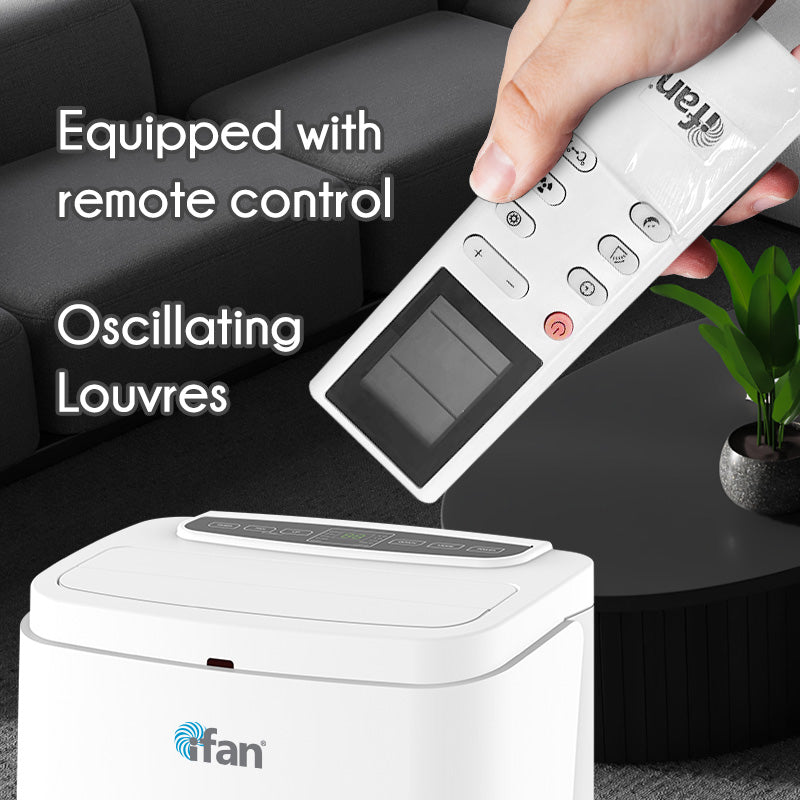 iFan Portable Aircon - 3in1 Portable Air Conditioner / Fan / Dehumidifier. Remote Control. 12000 BTU. cools 550 sq feet. white. IF9012