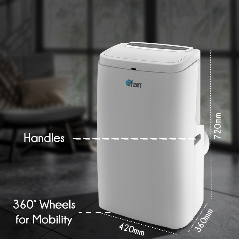 iFan Portable Aircon - 3in1 Portable Air Conditioner / Fan / Dehumidifier. Remote Control. 12000 BTU. cools 550 sq feet. white. IF9012