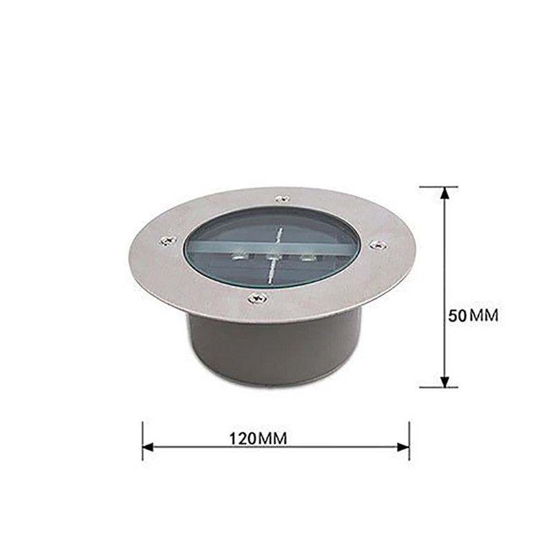 Balise solaire extérieure à Enterré (Inox)