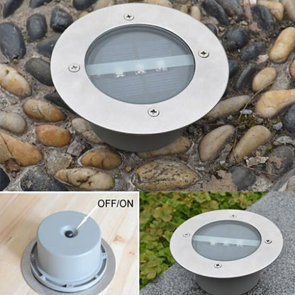 Balise solaire extérieure à Enterré (Inox)