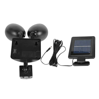 Lampe solaire jardin Double projecteur blanc