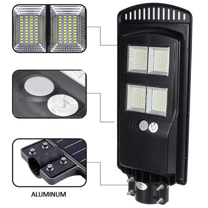 Lampadaire Solaire <br> Quatre Bloc 140 Watt