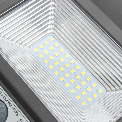 Lampadaire Solaire <br> Triple Bloc LED Gris 20/40/60 Watt