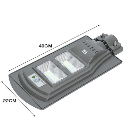 Lampadaire Solaire <br> Triple Bloc LED Gris 20/40/60 Watt