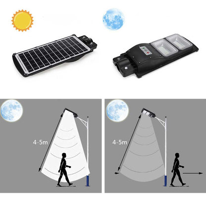Lampadaire Solaire <br> Triple Spot LED 30/60/90 Watt