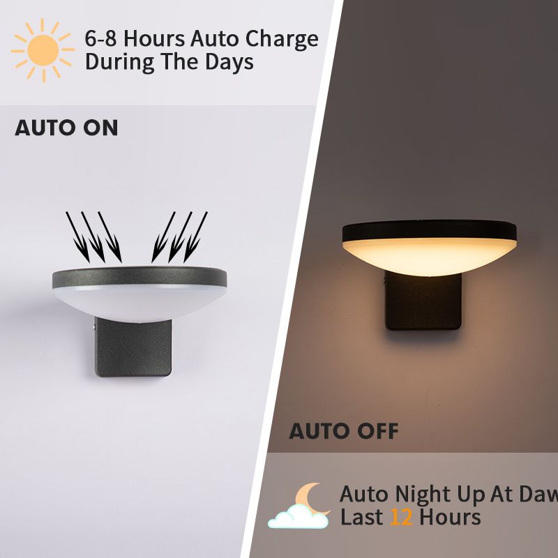 Lampe solaire design Applique murale en Alu
