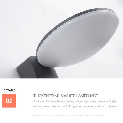 Lampe solaire design Applique murale en Alu