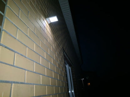 Lampadaire Solaire Blanc. Noire 500 Lumens