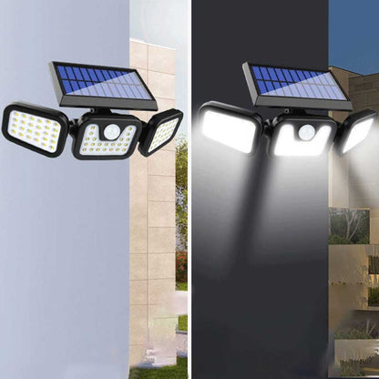 Lampe solaire jardin Triple Bloc LED 360°
