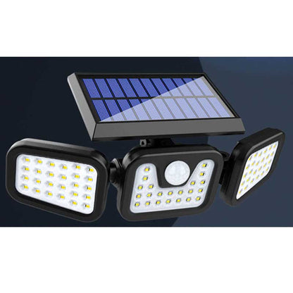 Lampe solaire jardin Triple Bloc LED 360°